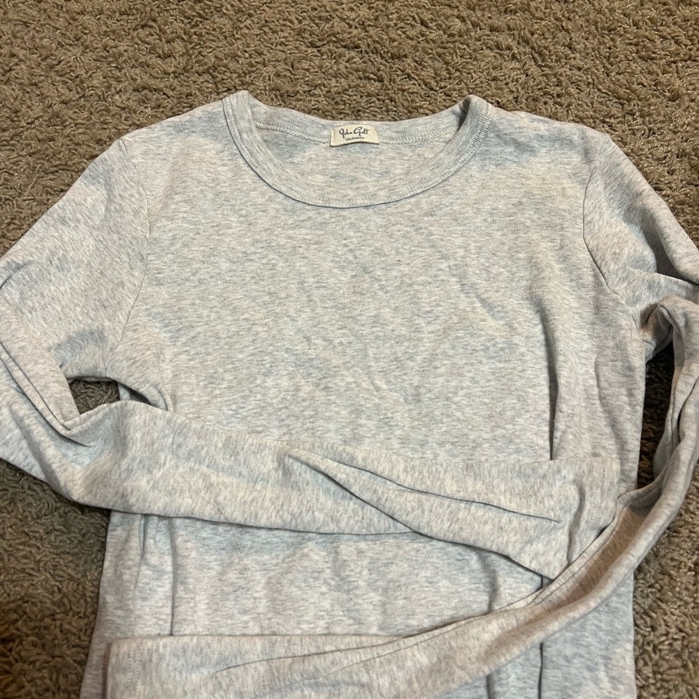 Brandy Melville Heather Gray Crewneck Top
